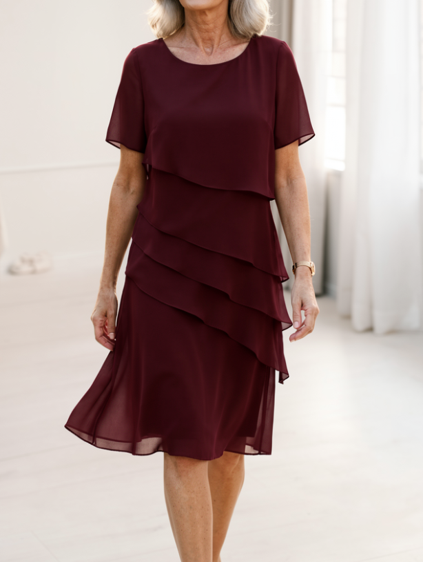 Linda | Robe élégante à volants confortables