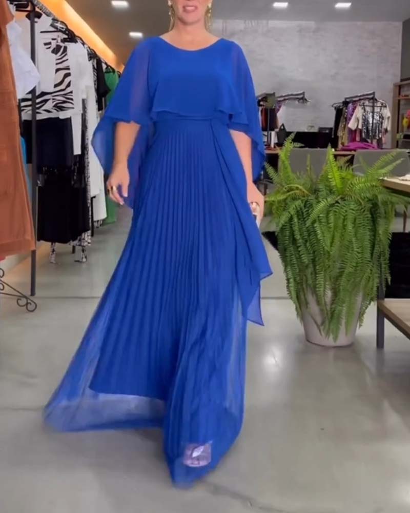 Robe Maxi A Ligne Col Rond