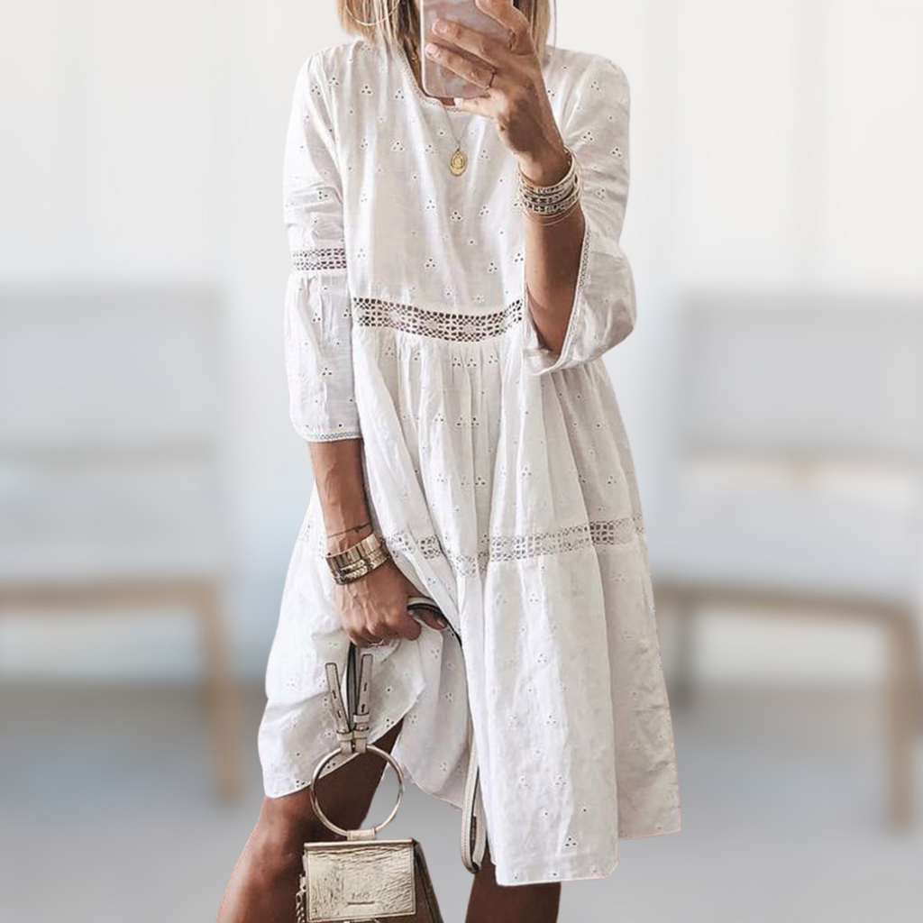 Marian™ - Robe Élégante Brodée