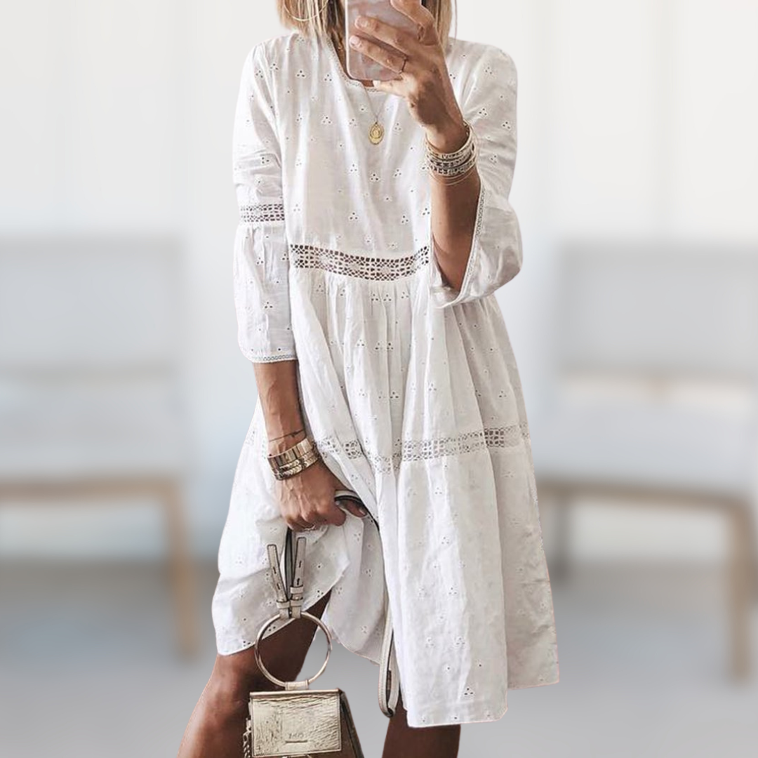 Marian™ - Robe Élégante Brodée