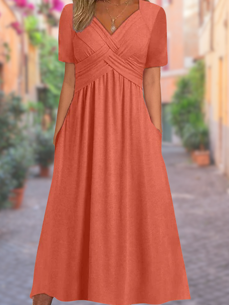 MW | Robe maxi avec décolleté en V