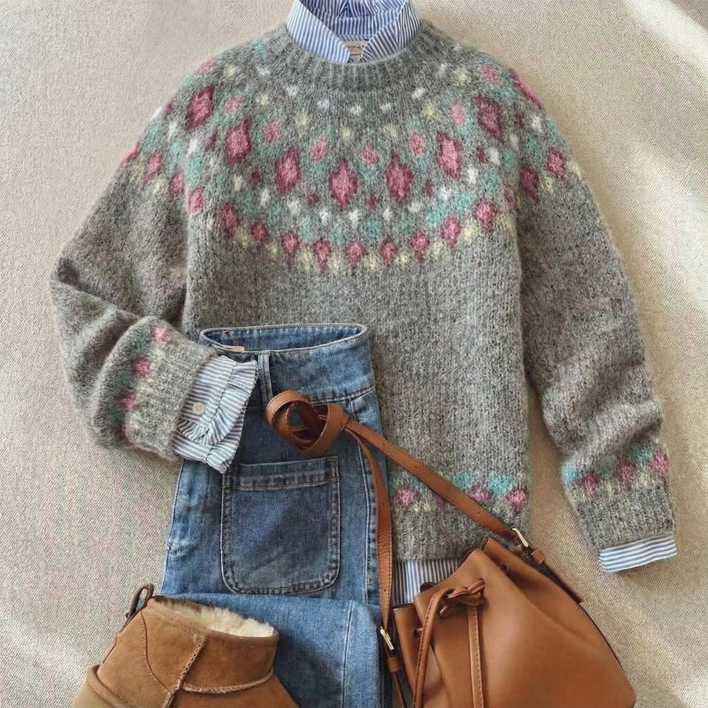 Lena | Pull en tricot doux et stylé pour femmes avec design nordique