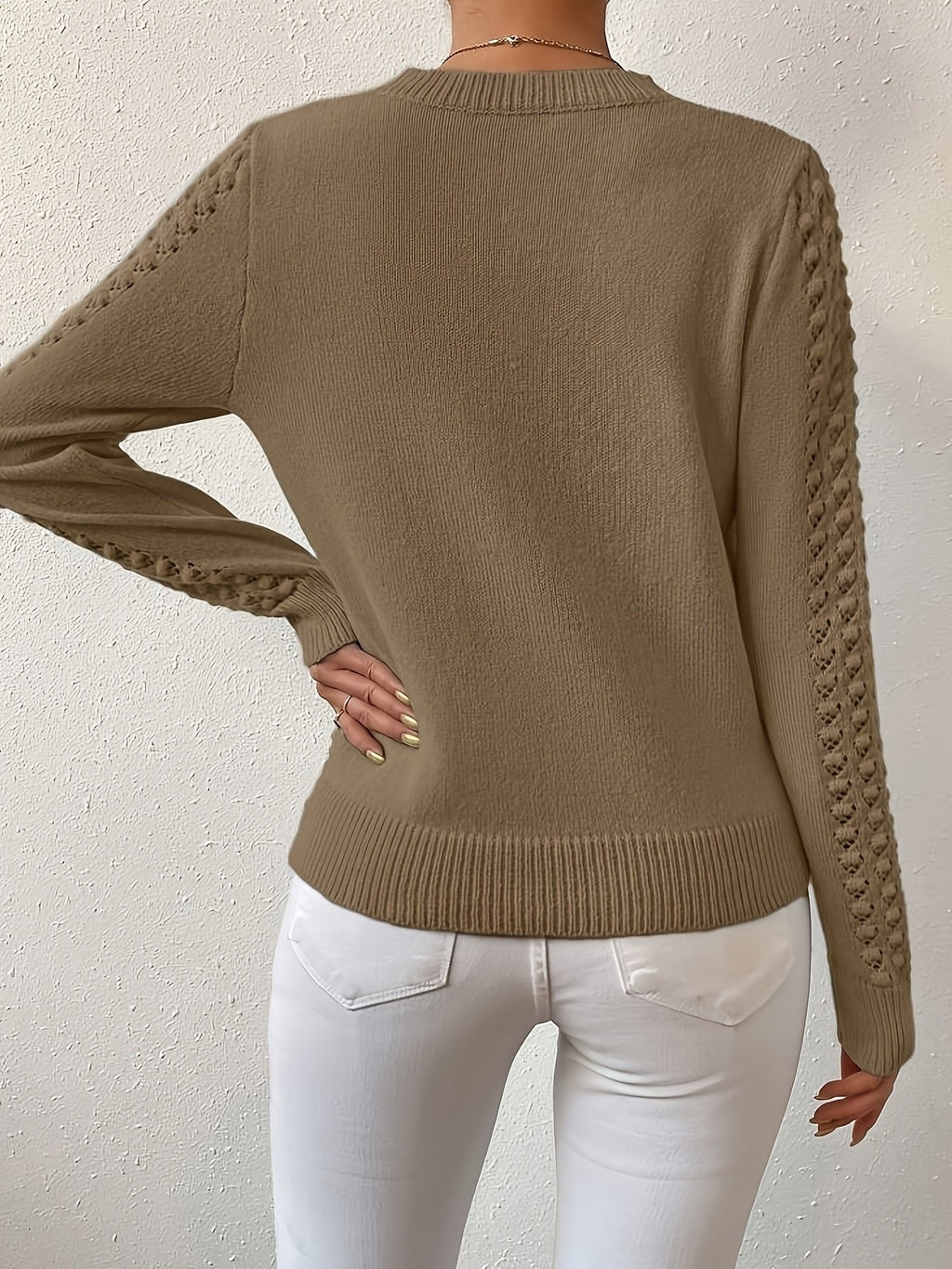 Helena | Pull en tricot pointelle léger et confortable pour femmes