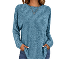 Camilla | Pull en Tricot Oversize Élégant et Confortable avec Texture Waffle