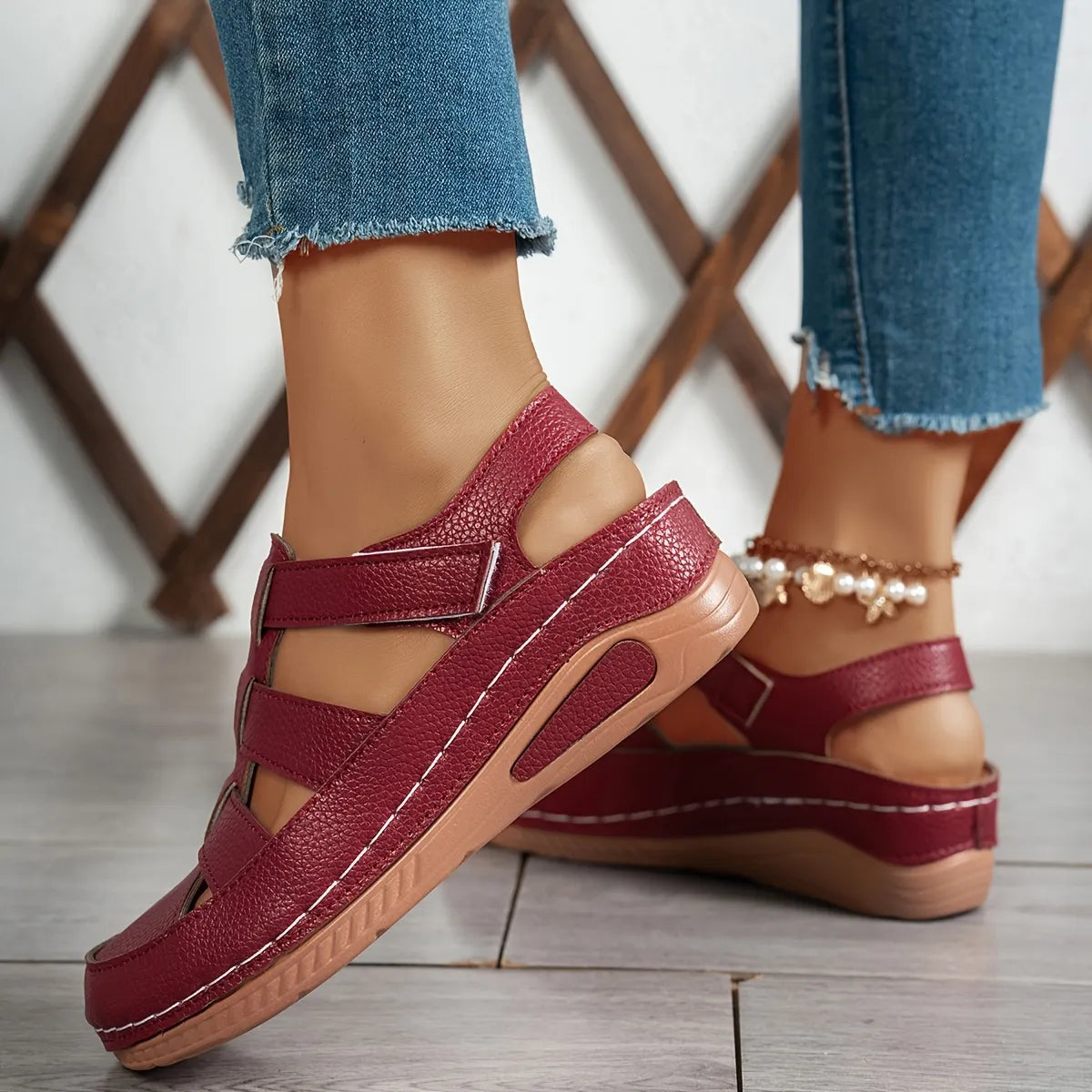 Soralia | Sandales pour femmes à la mode avec semelle de soutien