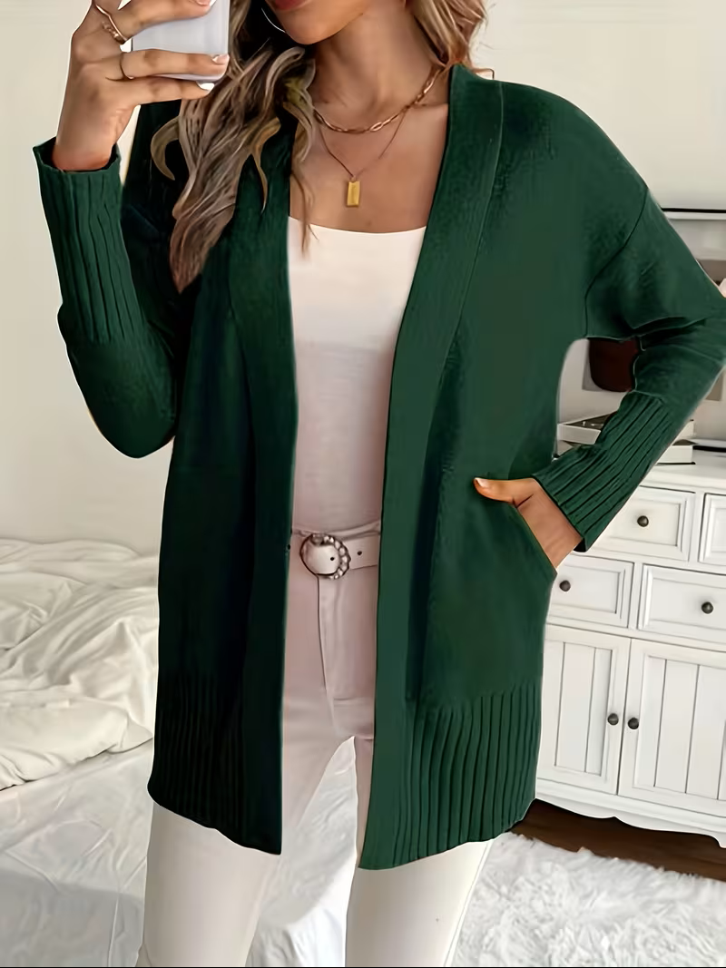 Ellen - Gilet Oversize Élégant en Côtelé