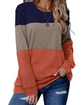 Haut Tricolore Patchwork Manche Longue