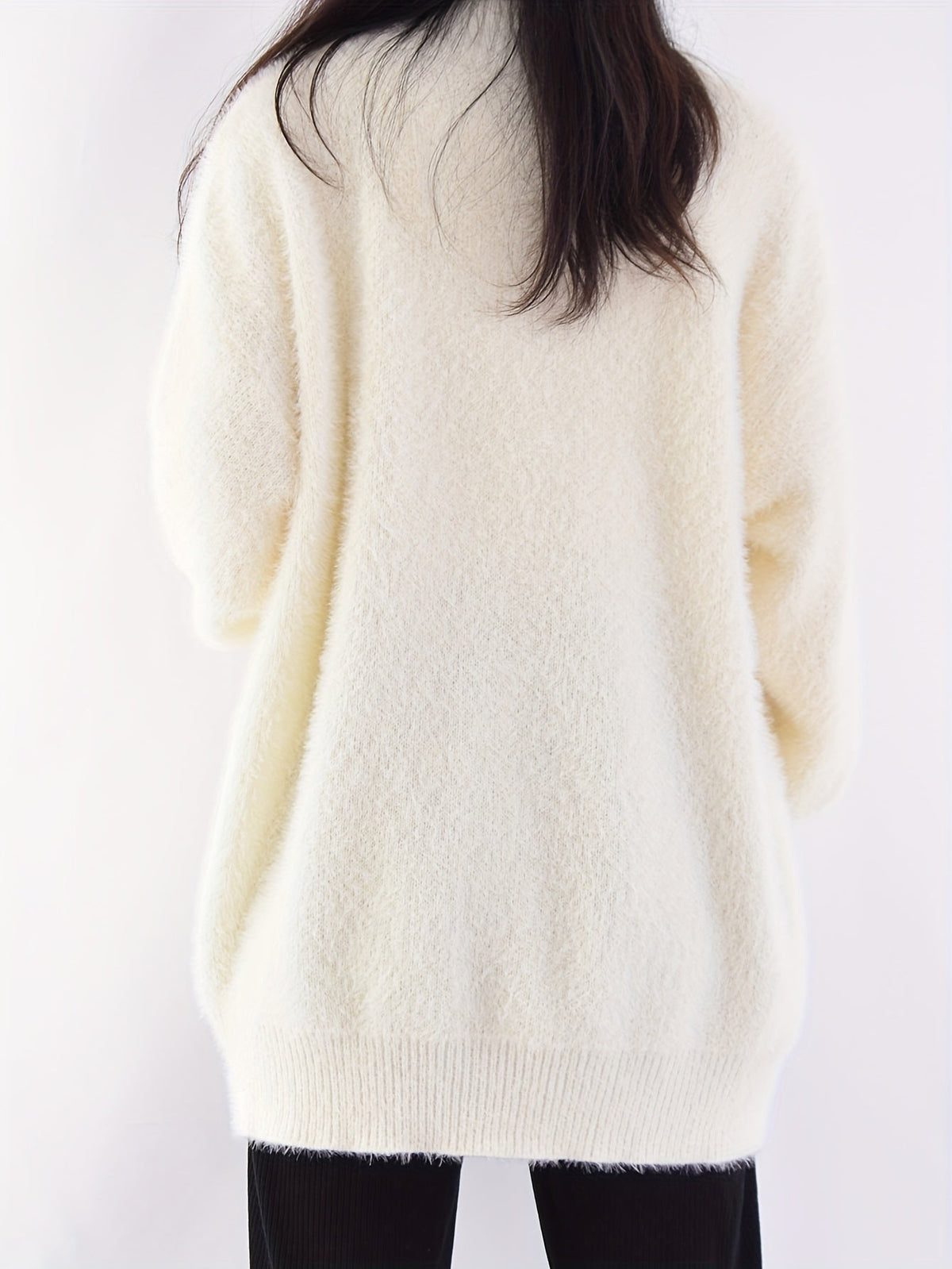Linda - Gilet Oversized en Mohair Élégant