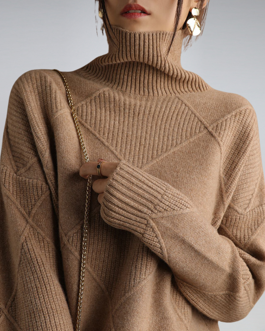 Elowen | Pull Col Roulé Élégant et Polyvalent