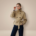 Olivia | Trench-coat moderne et confortable avec ceinture à la taille