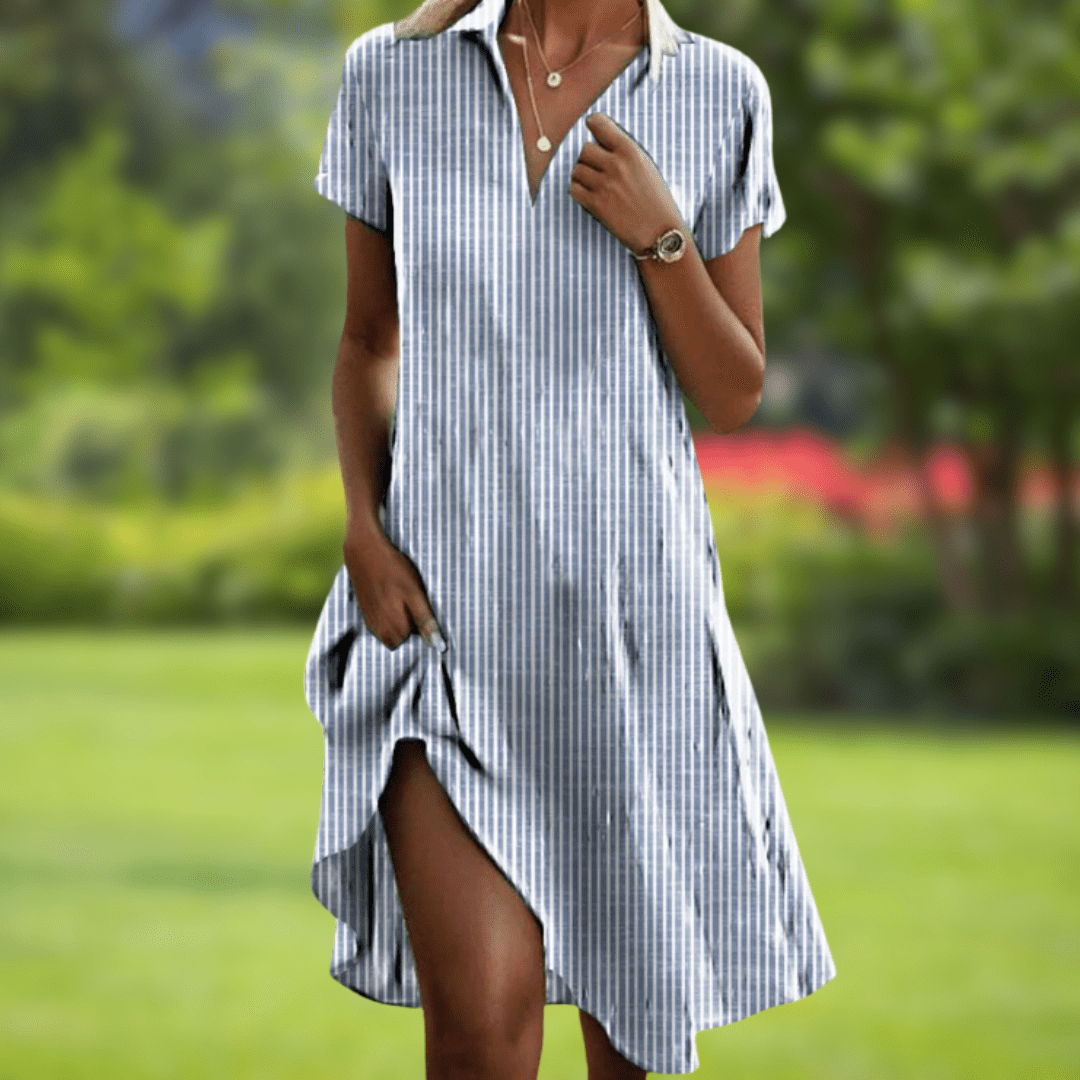 Laijene | Robe d'été avec motif floral et coupe confortable