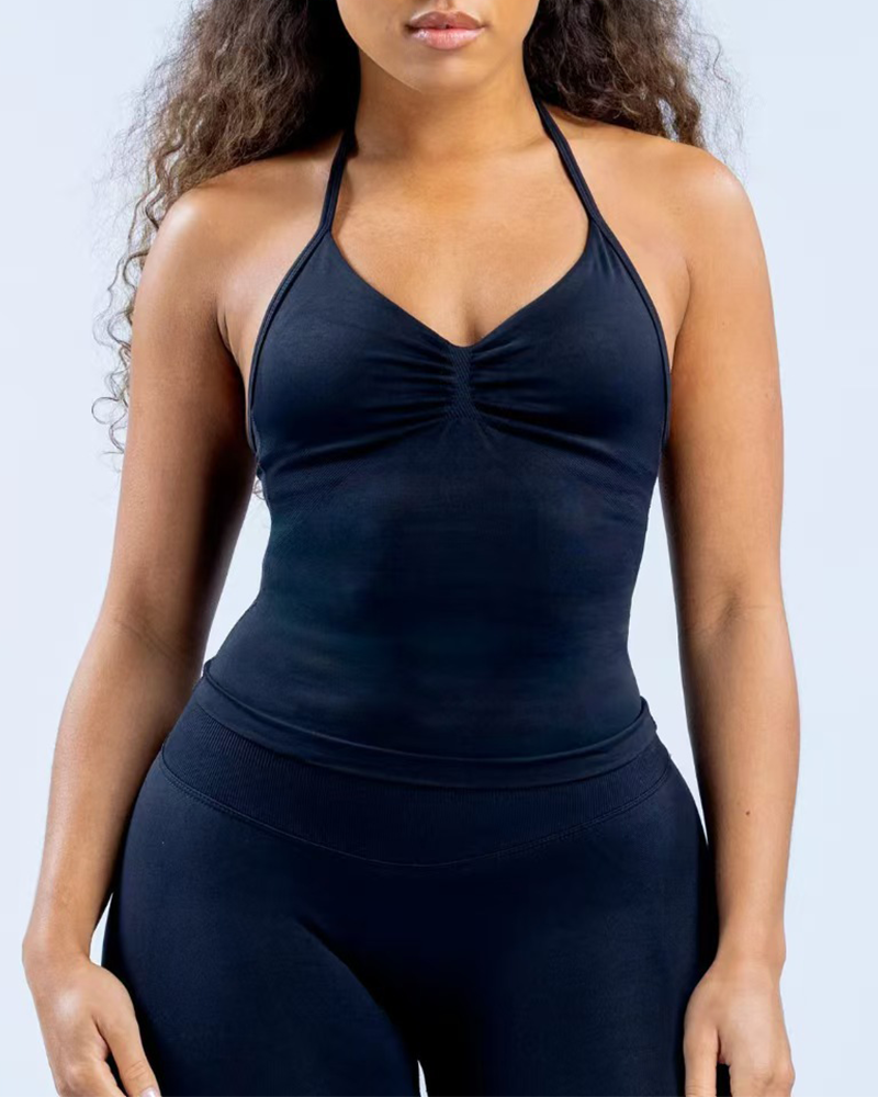 Cami Top Soutien-Gorge Intégré Halter