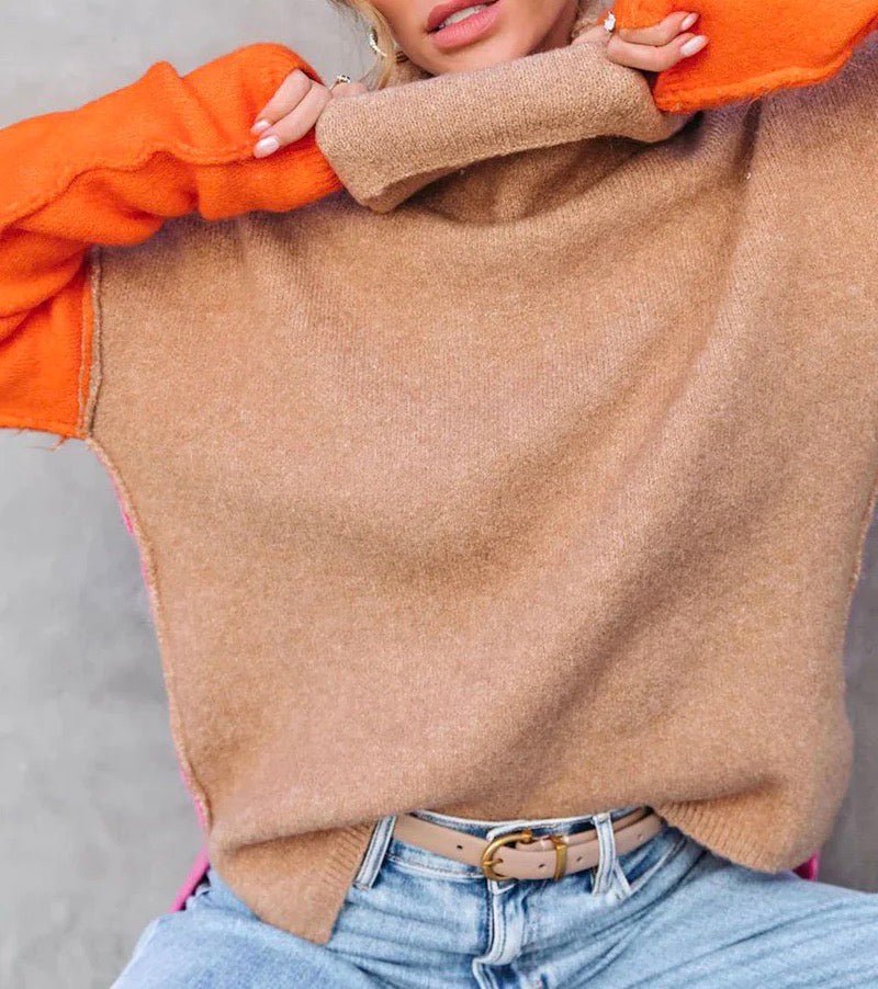 Julia | Pull col roulé pour femmes, chaud et moderne