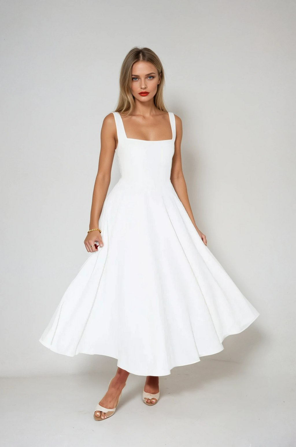 Robe Midi Cocktail Celeste Charm
