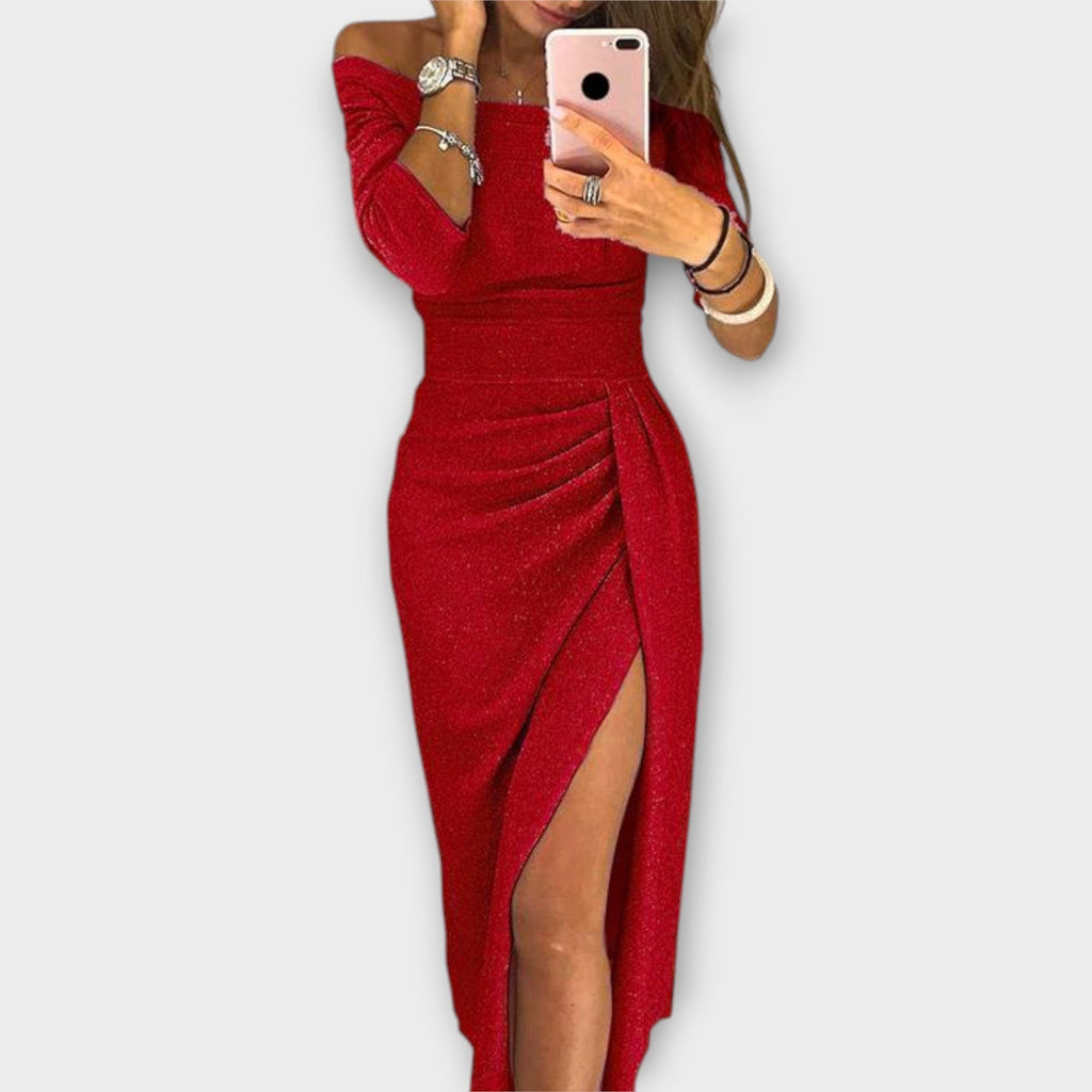 Lena™ - Robe Élégante Off-Shoulder