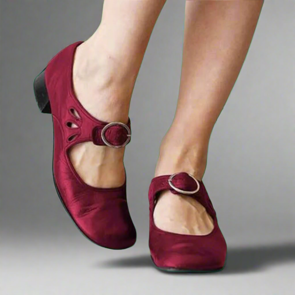 Denisa | Sandales Orthopédiques en Cuir à Semelle Wedge Confortables