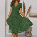 MW | Robe midi portefeuille à décolleté en V