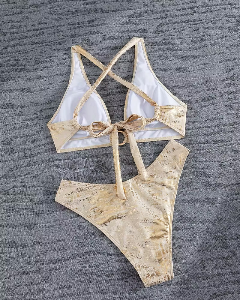 Bikini Design avec Boucle en Métal