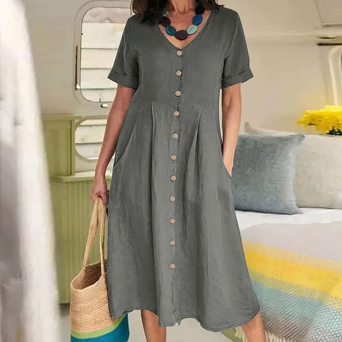 Briar - Robe à boutons sans effort