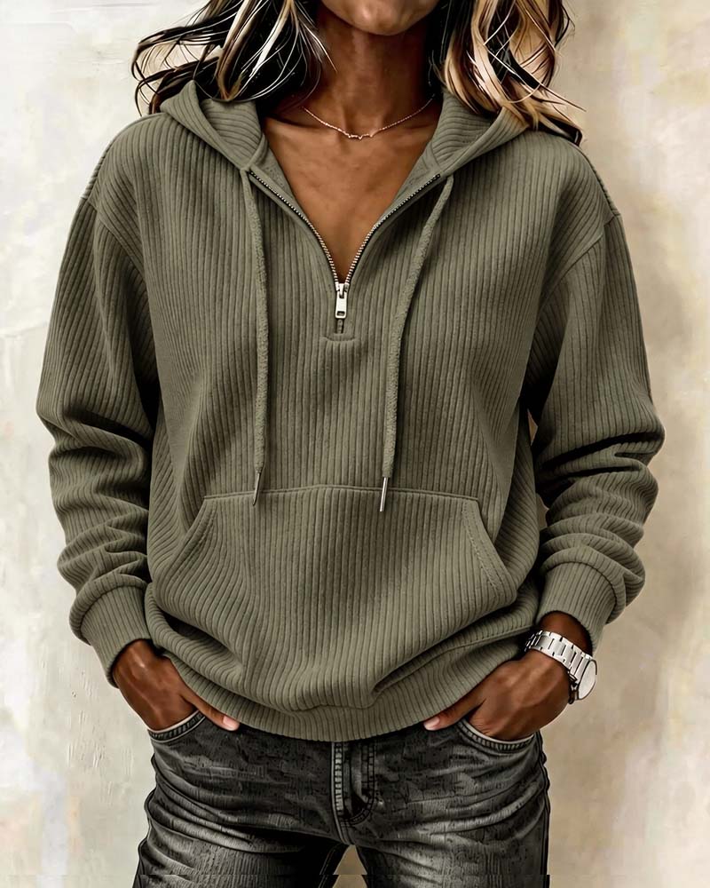 Hoodie à Manches Longues Fashion