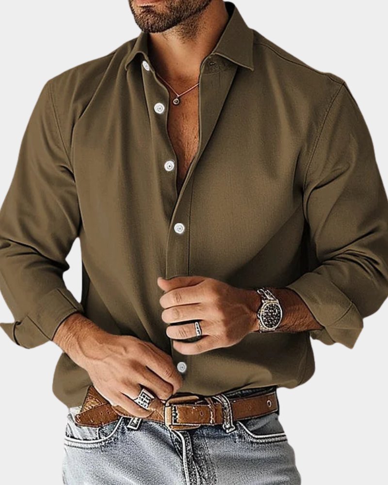 Tyson | Chemise à manches longues pour hommes avec boutons