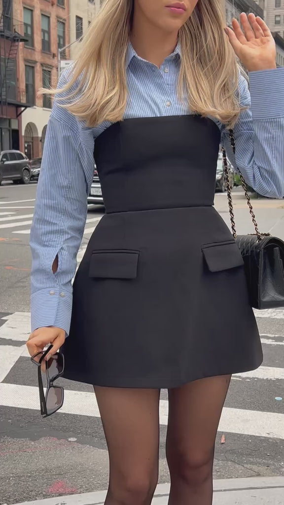 Robe Cocktail Mini Femme | Sans Bretelles A-Line
