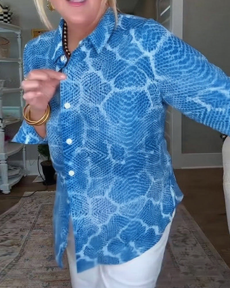 Blouse Texturée Boutonnée