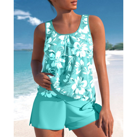 Ensemble tankini pour femmes offrant un bon maintien | 2 pièces