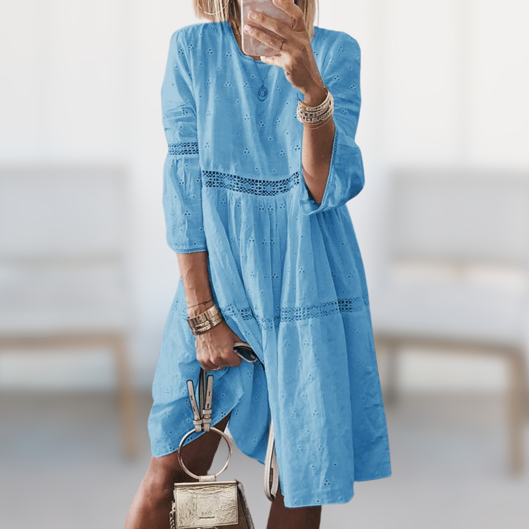 Marian™ - Robe Élégante Brodée