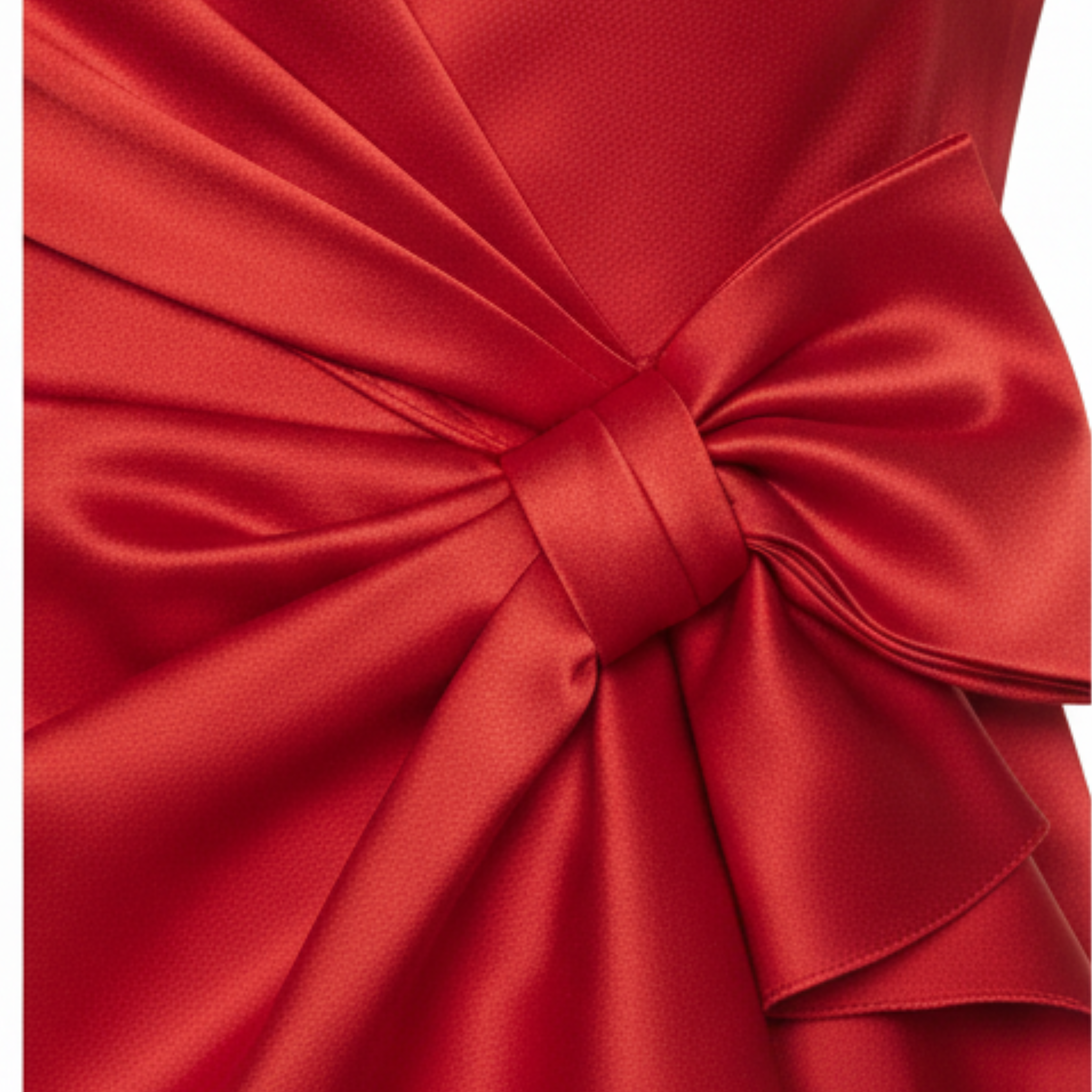 Robe Midi de Soirée Sans Manches avec Nœud Latéral et Fente pour Femme