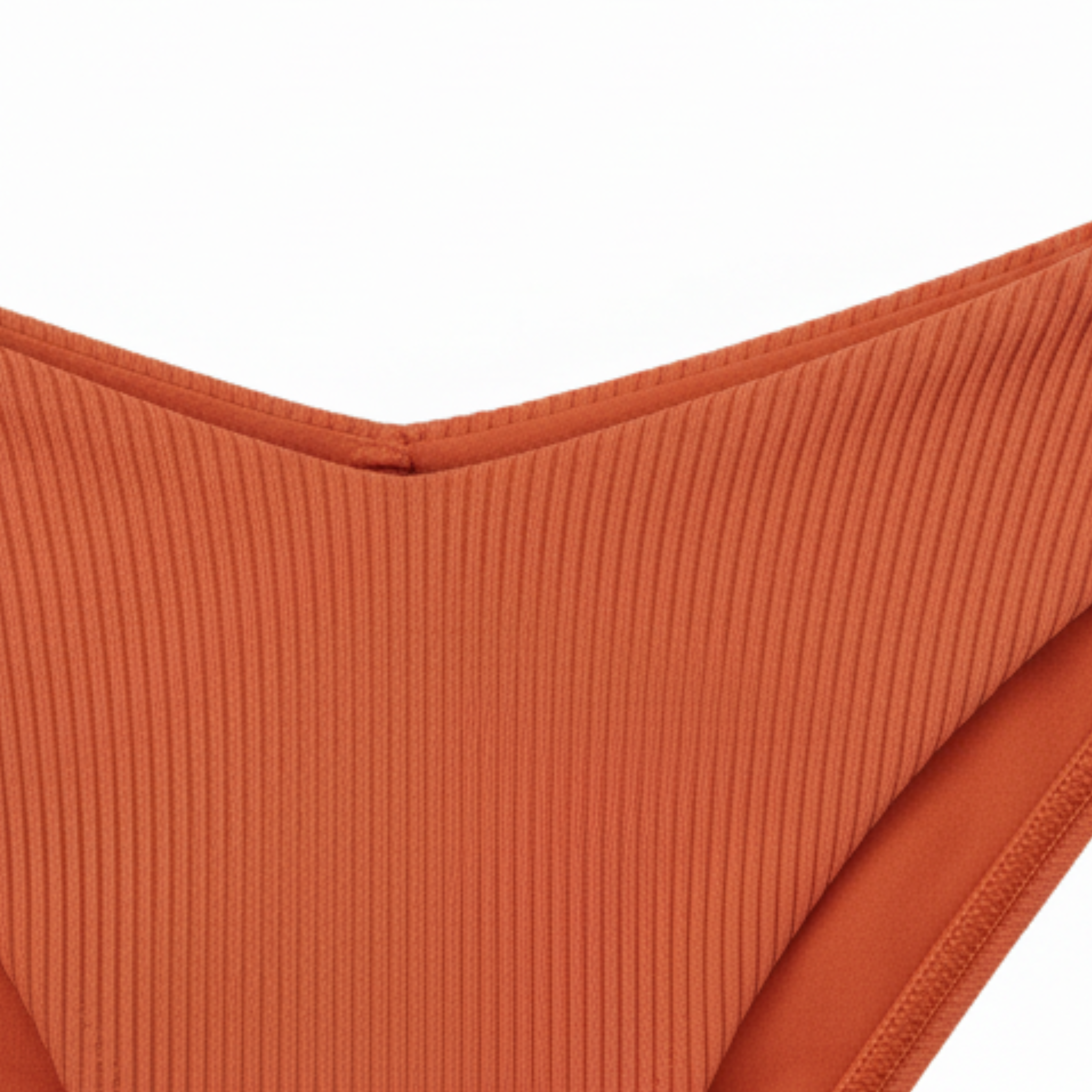Bikini de Deux Pièces à Taille Haute avec Haut Push-Up et Texture Nervurée