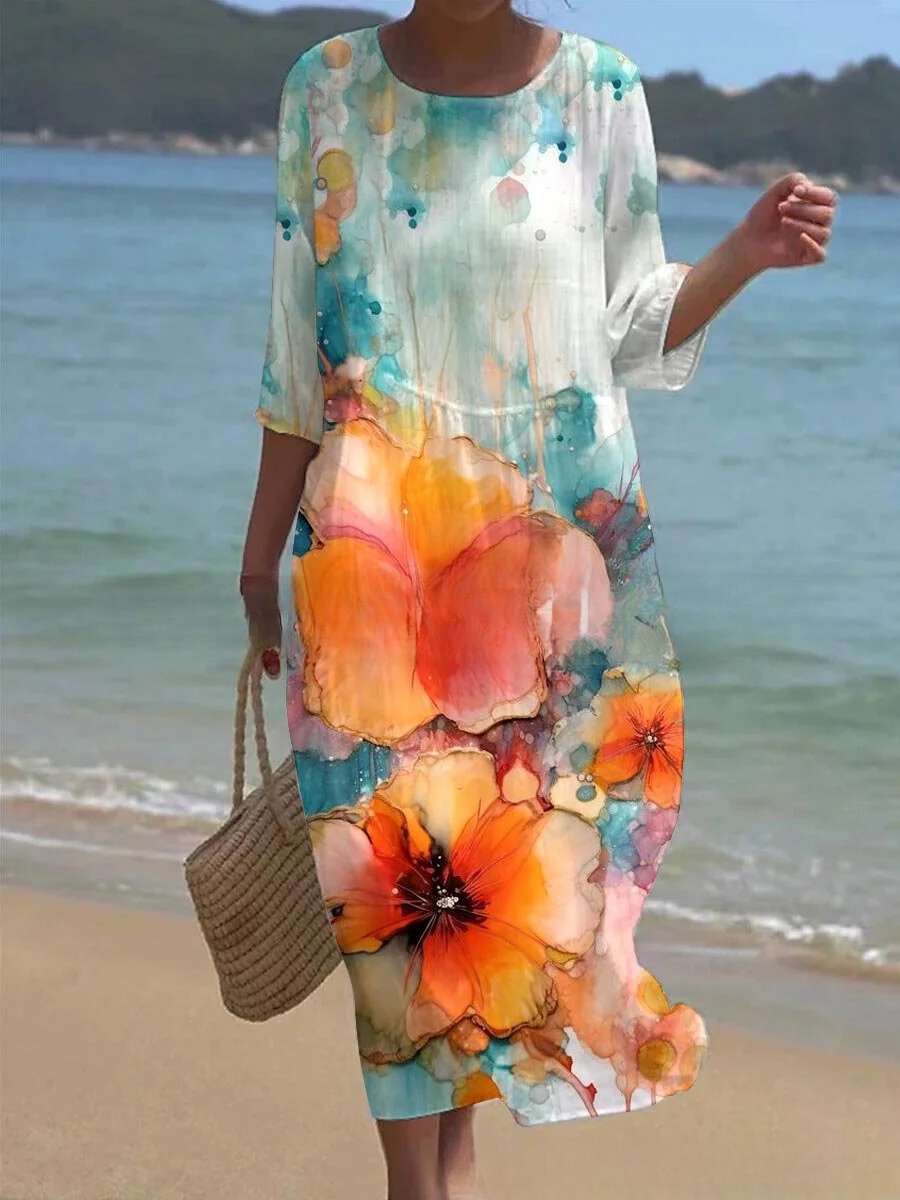 MW | Robe maxi à motifs floraux
