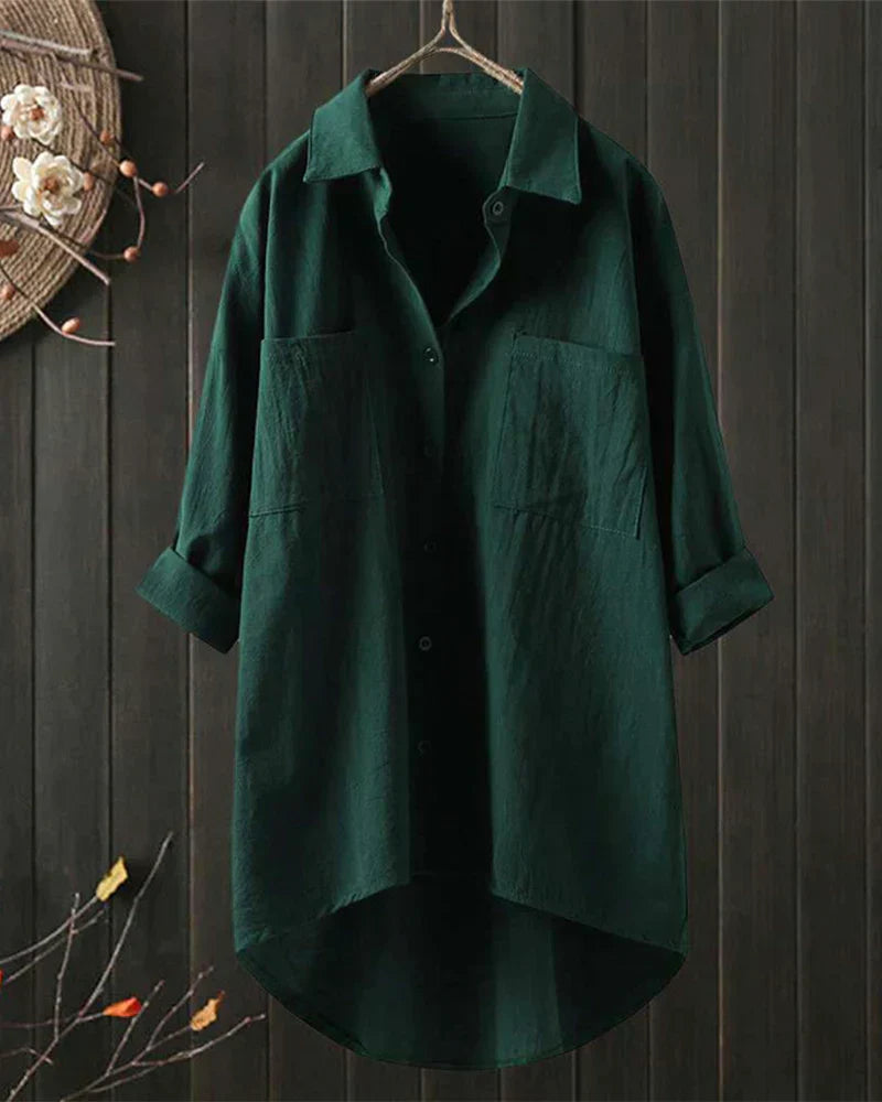 Angelina™ - Blouse unie à manches longues