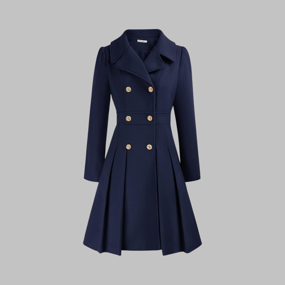 Manteau Double Boutonnage Femme – Coupe Classique et Élégance Intemporelle
