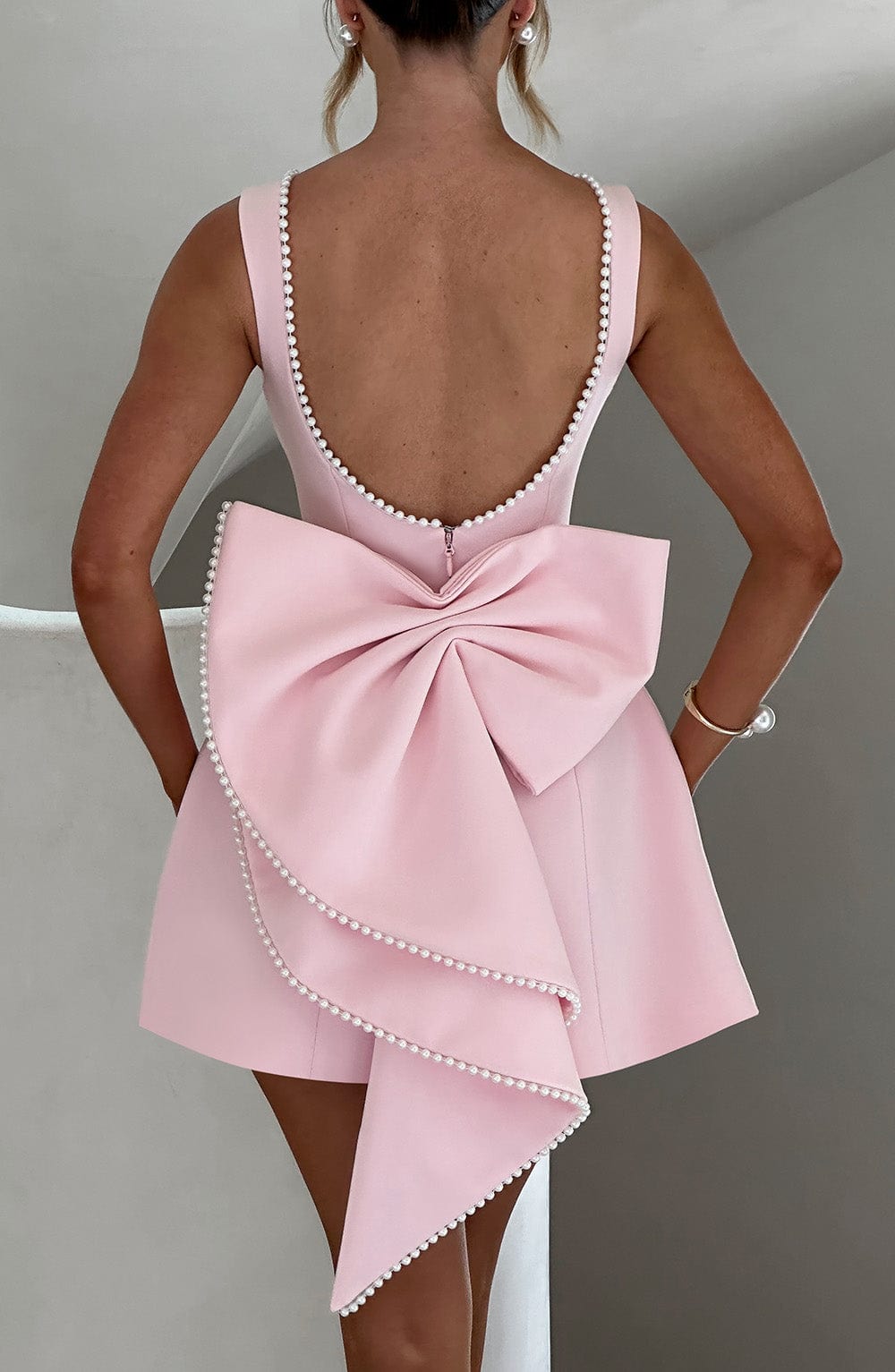 Robe Mini Invité de Mariage pour Femmes | Sans Manches