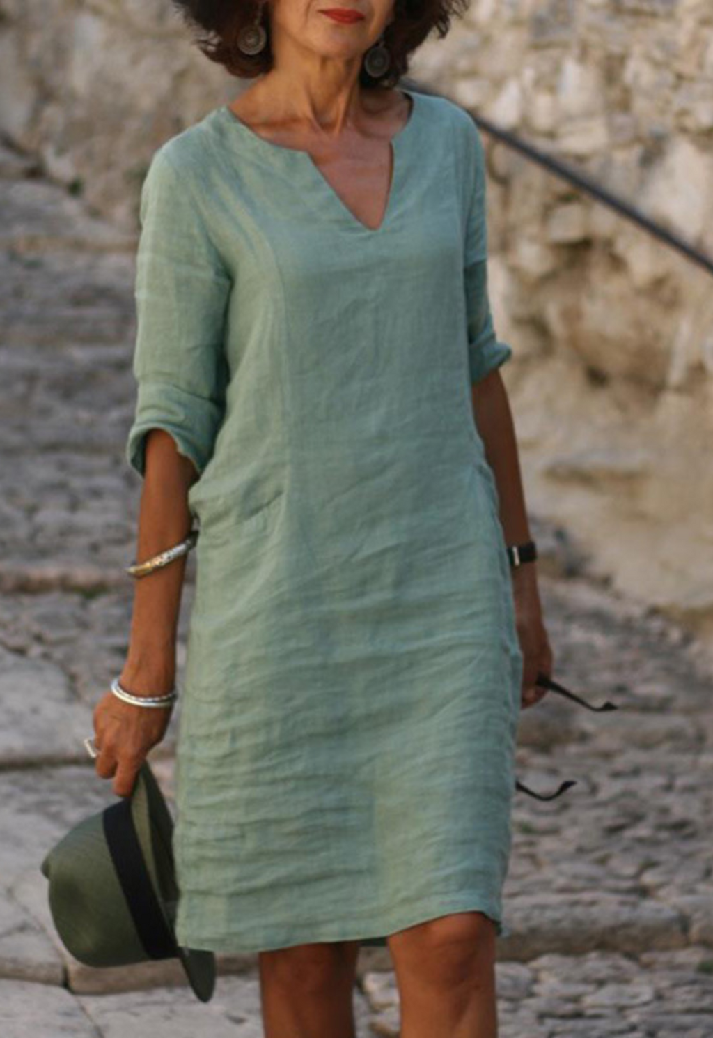 Elvy™ - Robe élégante à décolleté en V