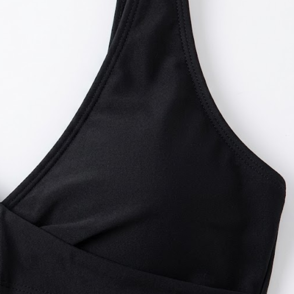 Bas de Maillot de Bain High Waist Bikini Bottoms avec Détails Transparents