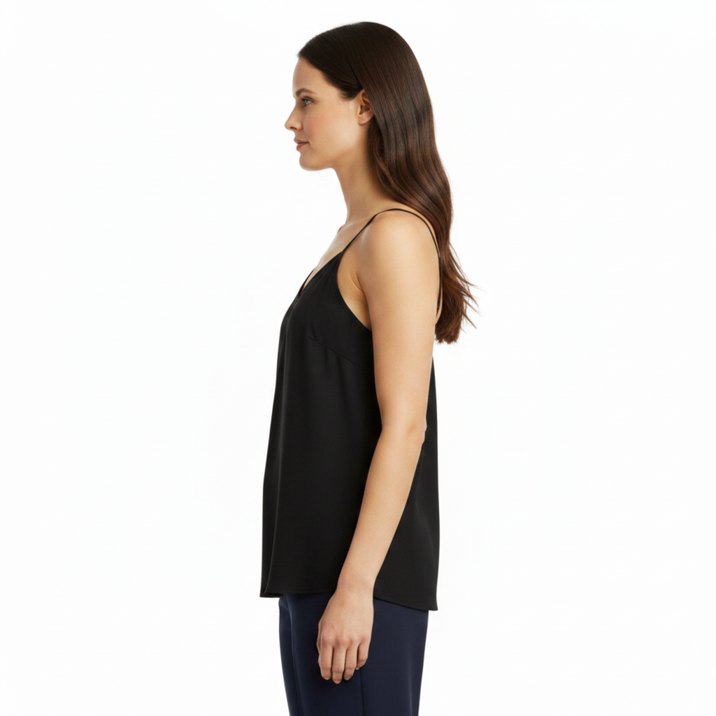 Débardeur à Bretelles Spaghetti pour Femme avec Coupe Ample et Encolure Droite