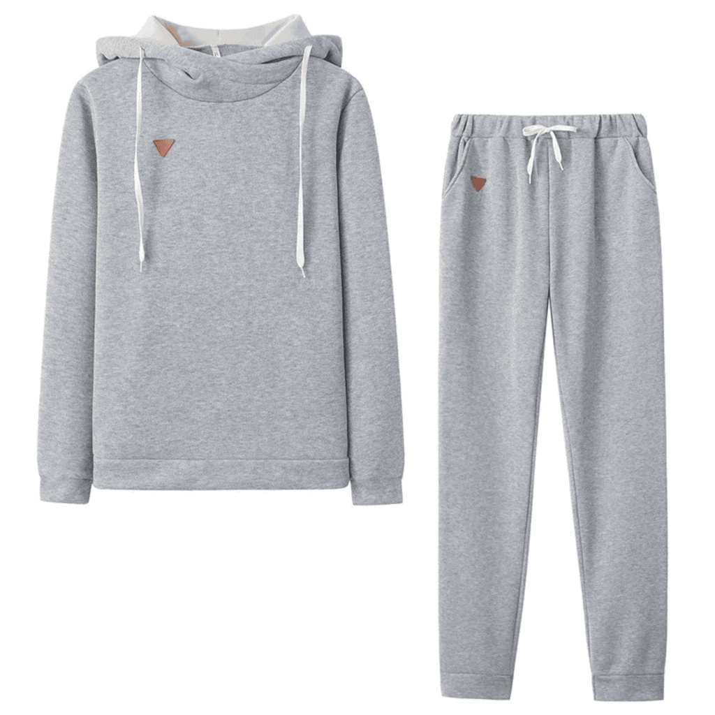 Ensemble Élégant avec Capuche et Pantalons de Jogging – Détente Élégante