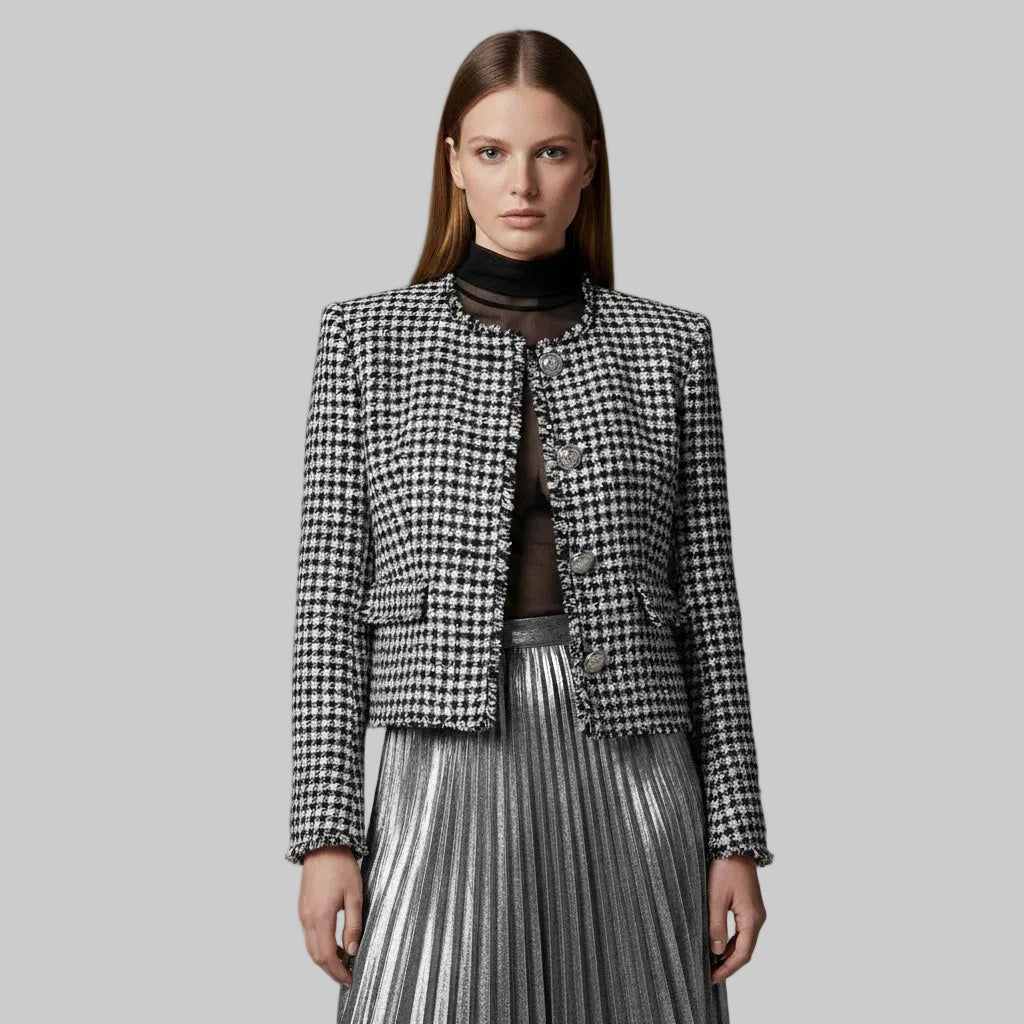 Veste à boutons en tweed