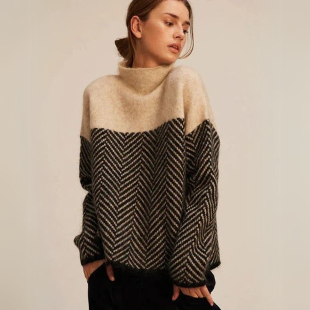 Pull à col roulé Femme | Oversized & Doux et Chaud