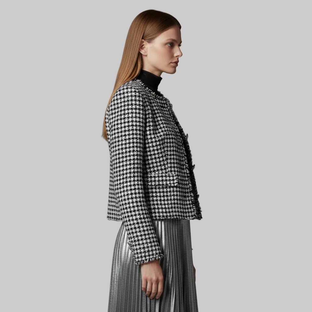 Veste à boutons en tweed