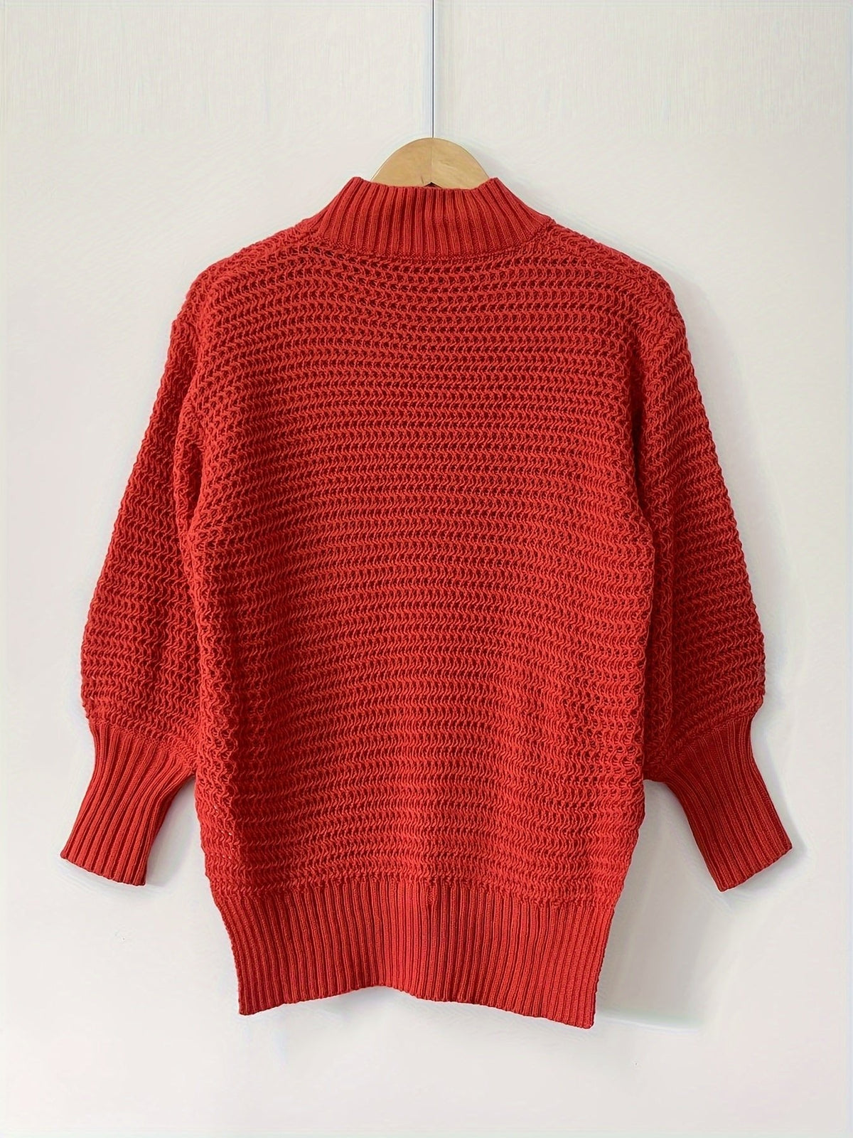 Laura | Pull en maille élégant et confortable à col montant haut-bas