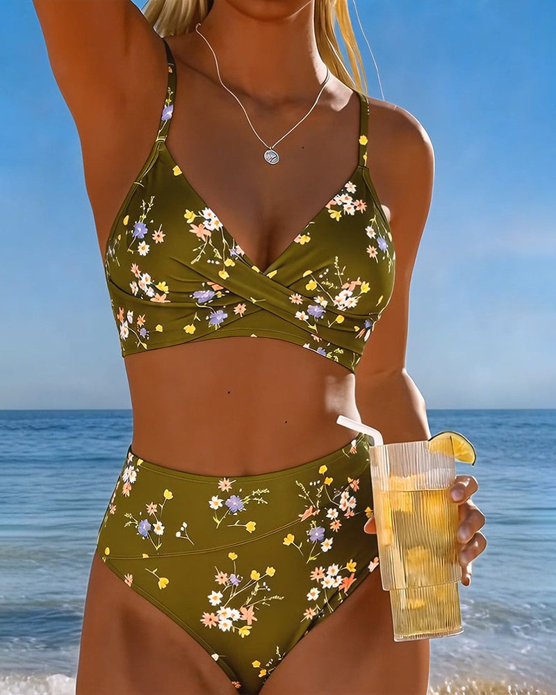 Giada | Maillot de bain floral pour femmes avec soutien-gorge sans fil
