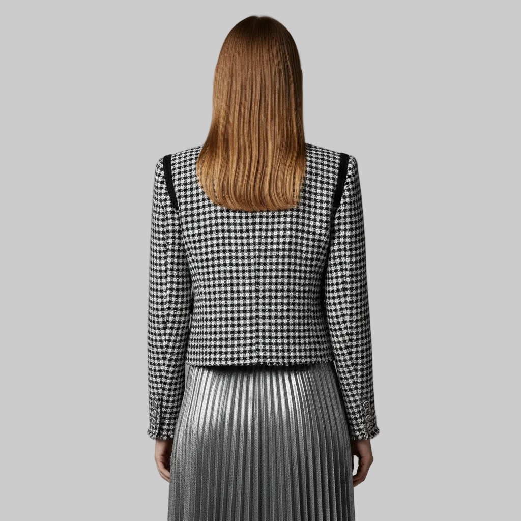 Veste à boutons en tweed