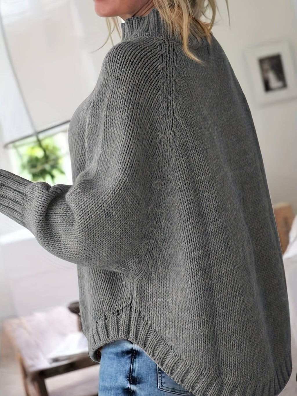 Nora | Pull en tricot doux et élégant avec col roulé
