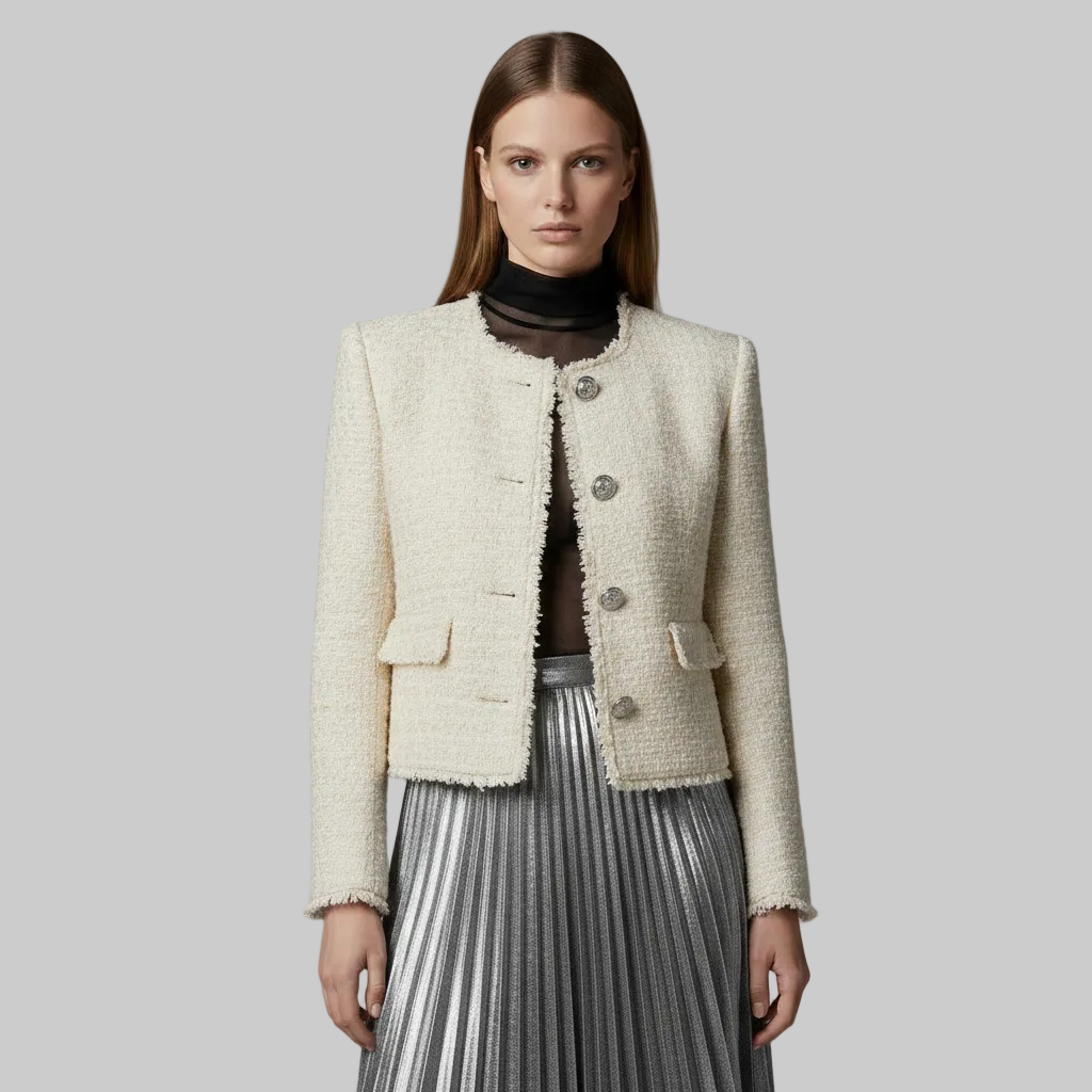 Veste à boutons en tweed