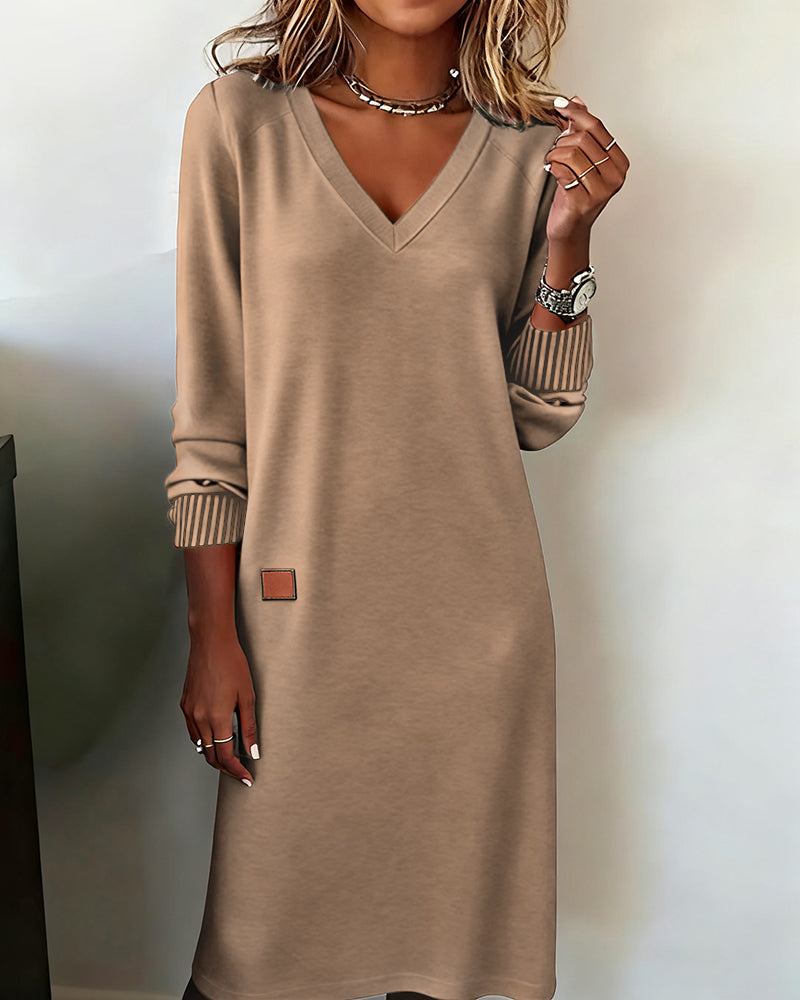 Carmen™ - Robe pull avec décolleté en V