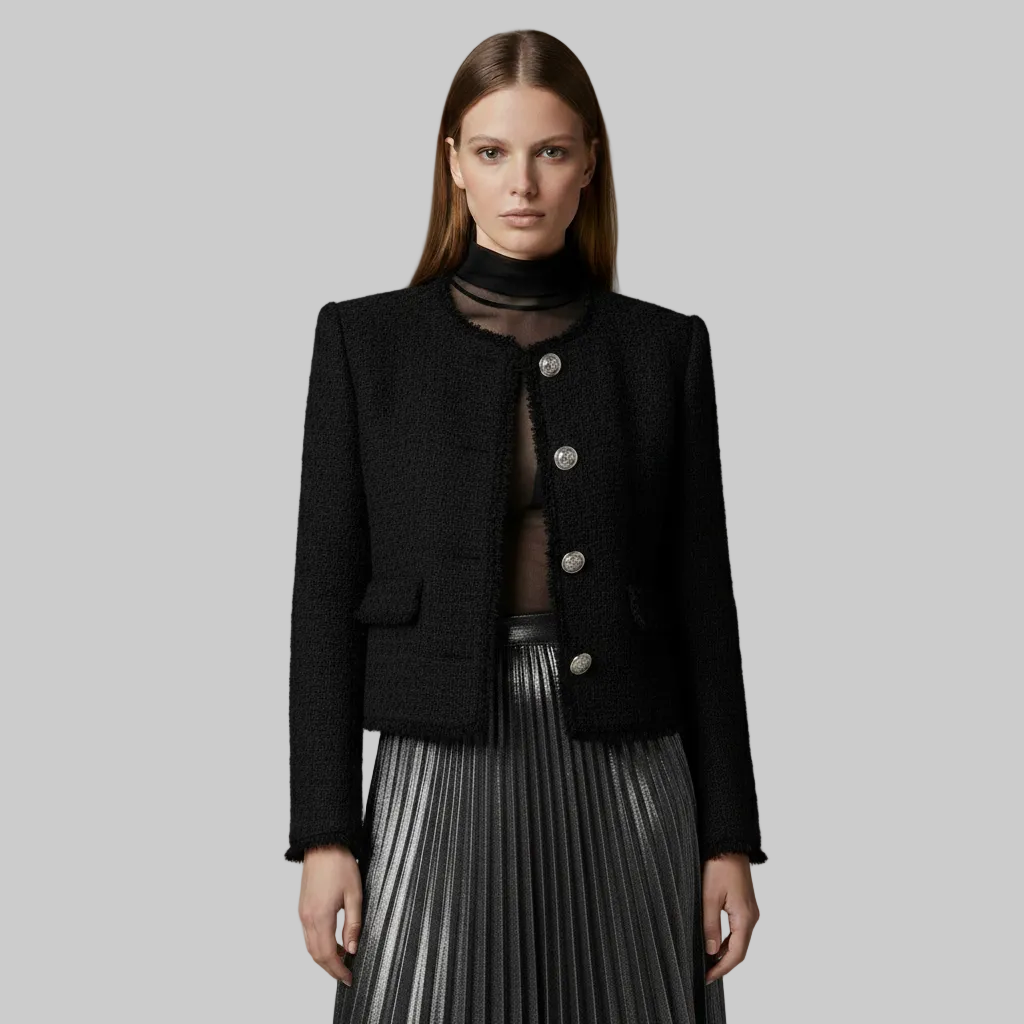 Veste à boutons en tweed