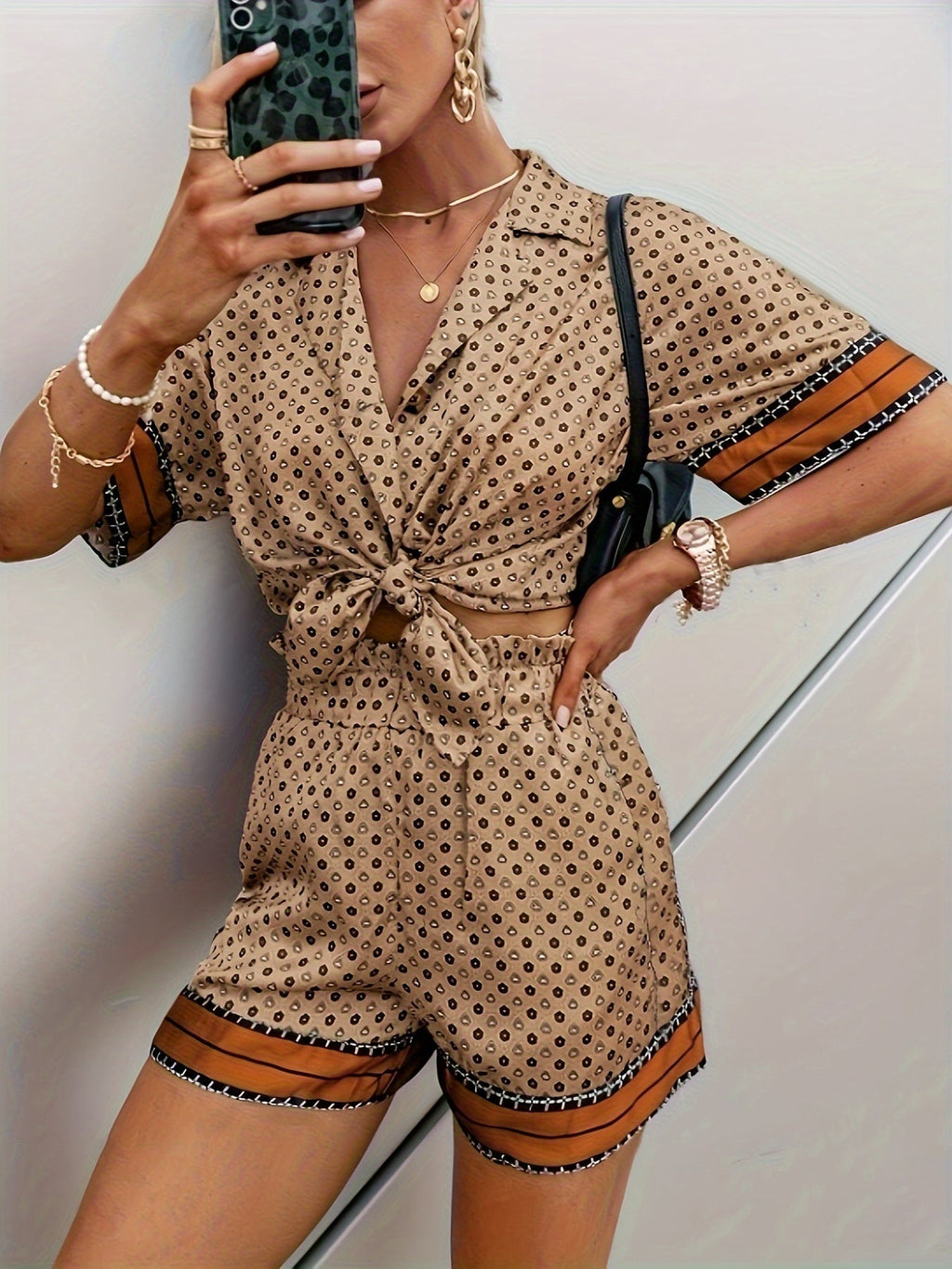 Ensemble D’été Coordonné Avec Pièces Polyvalentes Pour Femmes | Idéal Pour Temps Chaud Et Occasions Quotidiennes
